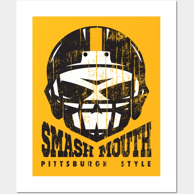 SMASHMOUTH (football) Wall Art by OldSkoolDesign